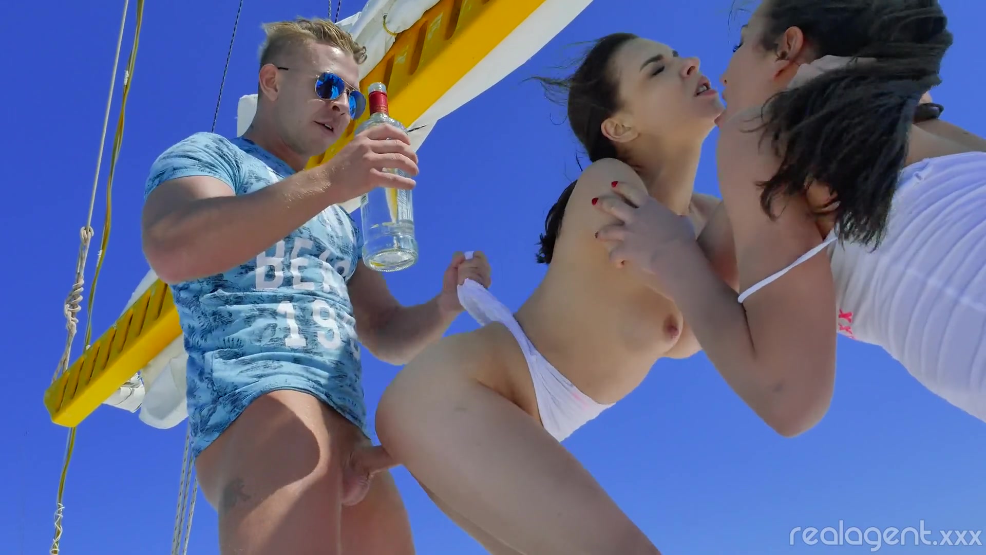 Summer Orgy - Gorgeous pornstars enjoy having a crazy orgy on a yacht during summer. Free  quality porn